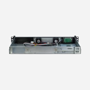 Inter-Tech IPC-K-126L Support Serveur 1U Acier Noir 485x285x45mm, Carte Mère Mini-ITX, 1x 3.5" interne, 2x 2.5", 2x USB 2.0, Sans Alimentation - Miniature 2
