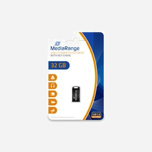 MediaRange MR922 Lecteur Flash USB 32 Go USB Type-A/Micro-USB 2.0 Noir, Lecture 15Mo/s, Ecriture 5Mo/s, Plug & Play, Bootable, 23x4x11.5mm