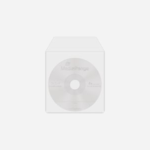 MediaRange - Lot de 50 Housses Transparentes pour CD/DVD - Capacité 1 Disque - Plastique - Diamètre 120mm - Dimensions Pack 89x30x85mm - RoHS - BOX64-8 - Miniature 2