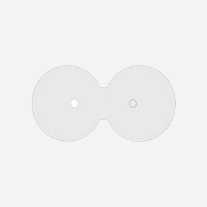 MediaRange BOX86 - Étui Coque en C pour 1 CD/DVD/Blu-ray, Transparent, Plastique, Diamètre 120mm, RoHS, Dimensions 124x4.5x125mm, Poids 22g - Miniature 2