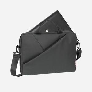 Rivacase 8720-GREY Malette 13.3" Gris Polyester, Compatible Macbook Pro/Air 13.3", Dimensions internes 330x240x35mm, 245x250x40mm, 390g - Miniature 2