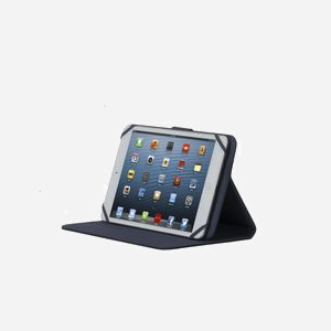 Rivacase 3314-BLACK Folio Noir 8" (20.3cm) Microfibre/Polyester, Compatibilité Universelle: iPad mini 4, Galaxy Tab A 8.0, ZenPad 8.0, Position Debout, 210g - Miniature 2
