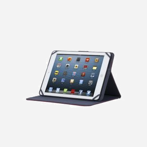 Rivacase 3317-RED Etui Folio Rouge 10.1" (25.6 cm) Microfibre/Polyester - Compatible Acer, Apple iPad Air 2, Asus, Lenovo, Samsung, Sony - Résistant Chocs/Poussière/Rayures - Miniature 2