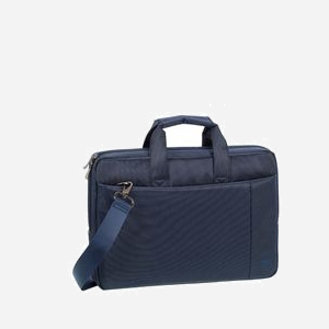 Rivacase 8221BLUE Sac Messenger Polyester Bleu 13.3" (33.8cm) 350x265x65mm avec Sangle d'Épaule Amovible, Poids 530g