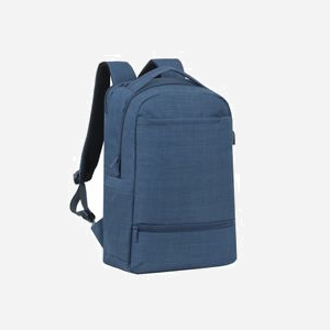 Rivacase 8365-BLUE Sac à dos 17.3" Polyester Bleu, Compartiment 290x430x50mm, Dimensions 320x475x170mm, Poids 850g