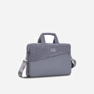 Rivacase 7930 Sac Messenger 15" Gris - Polyester/Polyuréthane, Compartiment Tablette, Poches Multiples, Bandoulière Amovible, 385x270x110mm, 825g - Miniature 1