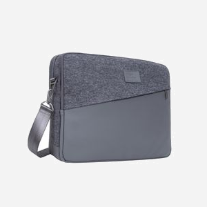 Rivacase 7930 Sac Messenger 15" Gris - Polyester/Polyuréthane, Compartiment Tablette, Poches Multiples, Bandoulière Amovible, 385x270x110mm, 825g - Miniature 3
