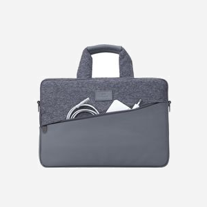 Rivacase 7930 Sac Messenger 15" Gris - Polyester/Polyuréthane, Compartiment Tablette, Poches Multiples, Bandoulière Amovible, 385x270x110mm, 825g - Miniature 4