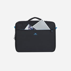 Rivacase 8087-BLACK Sac Messenger 16" Polyester Noir, Compartiment 410x310x50mm, Poche Avant, Sangle Épaule, Dimensions 420x320x70mm, Poids 690g - Miniature 4