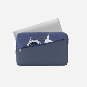 Rivacase 7903-BLUE Housse 13.3" (33.8cm) Bleu, Polyester/Polyuréthane, Compatible iPad Pro 12.9/MacBook Air/Pro 13, 340x250x25mm, 240g - Miniature 2