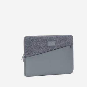Rivacase 7903-GREY Housse 13.3" Polyester/Polyéthylène Gris, Compatible iPad Pro 12.9/MacBook Air/Pro 13, Dimensions Internes 325x20x235mm, 240g - Miniature 1