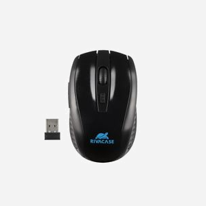 Rivacase 8038 Malette 15.6" Noir Polyester, Compartiment 400x285x45mm, Poche Avant, Sangle Épaule Amovible + Souris Wireless, 420x290x55mm 470g - Miniature 5