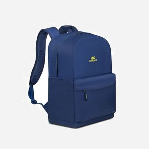 Rivacase 5562-BLUE Sac à dos Mestalla 15.6" Bleu Polyester, Compartiment PC 275x400mm, Volume 24L, Poches multiples, Résistant à l'eau, 300x180x450mm