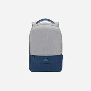 Rivacase 7562GREY Sac à dos 15.6" Gris/Marine, Polyester, Compartiment PC 265x40x390mm, Poche USB, Résistant à l'eau, 305x120x460mm, 635g - Miniature 2