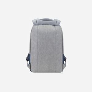 Rivacase 7562GREY Sac à dos 15.6" Gris/Marine, Polyester, Compartiment PC 265x40x390mm, Poche USB, Résistant à l'eau, 305x120x460mm, 635g - Miniature 3