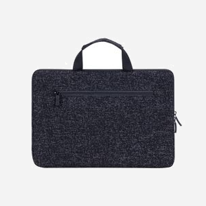 Rivacase 7913-BLACK Housse 14" (35.6cm) Polyester Noir, Résistance Chocs/Eau/Poussière/Rayures, Poche Arrière, Dimensions Internes 335x27x233mm - Miniature 2