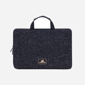 Rivacase 7913-BLACK Housse 14" (35.6cm) Polyester Noir, Résistance Chocs/Eau/Poussière/Rayures, Poche Arrière, Dimensions Internes 335x27x233mm - Miniature 5