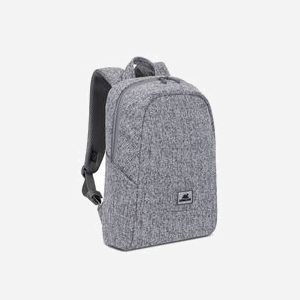 Rivacase 7923-LIGHT-GREY Sac à dos 13.3" Gris Polyester, Compartiment Tablette, Poches, 270x120x400mm, Résistant à l'eau & poussière, 630g