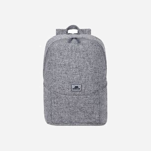 Rivacase 7962GR Sac à Dos 15.6" Noir/Gris Polyester Résistant à l'Eau, Compartiment Tablette, Dimensions 310x150x460mm, Poids 790g - Miniature 2