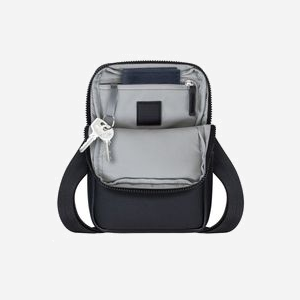 Rivacase 8810BK Sac Messenger Noir 8" (20.3cm) Polyester/Polyuréthane 150x40x210mm, Intérieur 145x35x205mm, Résistant Poussière/Rayures, 280g - Miniature 5