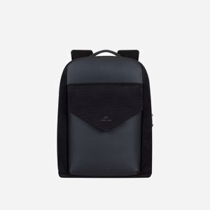 Rivacase 8524-BLACK Sac à dos 14" (35.6cm) Noir Toile/Polyester/Polyuréthane Unisexe, Compartiment Tablette, Dimensions internes 250x35x365mm, 640g - Miniature 5