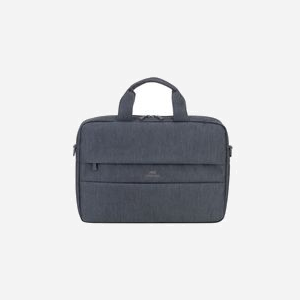 Rivacase 7522-DARK-GREY Malette 14" (35.6cm) Gris, Polyester, Poche Frontale, Sangle d'Épaule Amovible, Résistant à l'Eau, 370x270x60mm, 410g - Miniature 1
