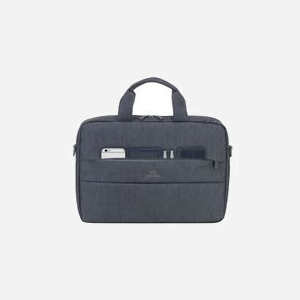Rivacase 7522-DARK-GREY Malette 14" (35.6cm) Gris, Polyester, Poche Frontale, Sangle d'Épaule Amovible, Résistant à l'Eau, 370x270x60mm, 410g - Miniature 3