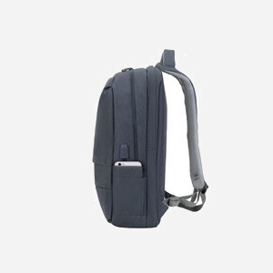 Rivacase 7567-DARK-GREY Sac à Dos 17.3" Polyester Bleu, Compartiment PC 290x450x40mm, Poche Frontale, Résistant à l'Eau, Port USB, 305x150x480mm - Miniature 5