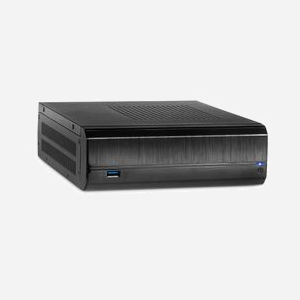 Inter-Tech JX-500 Mini Tower PC Noir, ITX, 1x 2.5", USB 3.2 Gen 1, Bloc d'alimentation ATX, 200x240x65mm, CE/RoHS - Miniature 1