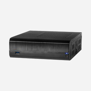 Inter-Tech JX-500 Mini Tower PC Noir, ITX, 1x 2.5", USB 3.2 Gen 1, Bloc d'alimentation ATX, 200x240x65mm, CE/RoHS - Miniature 3
