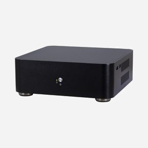 Inter-Tech ITX A60 Mini Tower Noir, Boîtier PC ITX Aluminium, Alimentation Externe 60W, 2 Baies 2.5", 2x USB 3.2 Gen 1, Dimensions 200x200x73mm - Miniature 3