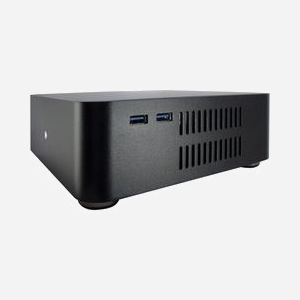 Inter-Tech ITX A60 Mini Tower Noir, Boîtier PC ITX Aluminium, Alimentation Externe 60W, 2 Baies 2.5", 2x USB 3.2 Gen 1, Dimensions 200x200x73mm - Miniature 5