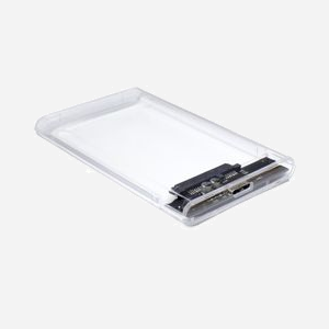 Inter-Tech GD-25000 Boîtier HDD 2.5" Transparent USB 3.2 Gen 1 (3.1 Gen 1) SATA I/II/III jusqu'à 16 To, Compatible Windows/macOS, 80x125x13mm - Miniature 2
