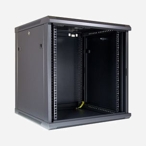 Inter-Tech SMA-6612 Rack Mural 12U 600x635x450mm Charge 40kg Acier/Verre Trempé 2 Ventilateurs 12cm IP20 Noir avec Kit de Montage - Miniature 2