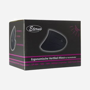 Souris Inter-Tech KM-206WR Optique 2400 DPI USB Type-A, 6 Boutons, Design Vertical, Compatible Windows/macOS/Linux, Noir/Bleu - Miniature 5