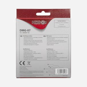 Inter-Tech DMG-07 Adaptateur USB WLAN/Bluetooth 650 Mbit/s, Wi-Fi 5 (802.11ac), Bi-bande 2.4/5 GHz, Bluetooth 4.2, Compatible Windows/macOS/Linux - Miniature 2