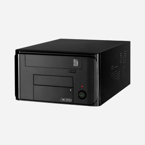 Inter-Tech MI-008 ITX Noir - Boîtier PC Mini-ITX, 1x 3.5", 1x 5.25", 1x 2.5", ports USB 3.2 Gen 1, SFX, 220x340x138mm, compatible cartes graphiques jusqu'à 27cm - Miniature 3