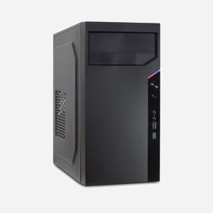 Inter-Tech IT-6505 Retro Micro Tower Noir, micro ATX, 1x 5.25", 3x 3.5", 3x 2.5", USB 3.2 Gen 1, Audio I/O, ventilateurs 120/92/80mm, ATX PSU (non inclus) - Miniature 1