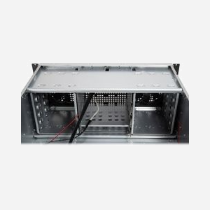 Inter-Tech 4U 40248 Châssis Serveur Rackable 4U Acier Noir/Gris, MB ATX/microATX/Mini-ITX/SSI CEB, 11x 3.5", 4x 2.5", 2x USB 3.2 Gen 1, 2x 120mm avant, 2x 80mm arrière - Miniature 3