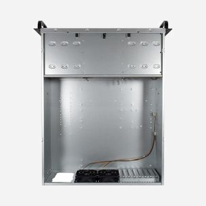Inter-Tech 4U 40255 Châssis Serveur Rackable 4U Acier Noir/Gris, ATX/EATX, 11x 3.5", 4x 2.5", 3x 5.25", 2x 120mm avant, 2x 80mm arrière - Miniature 4