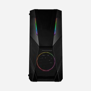 Inter-Tech IT-3303 HORNET Tower Noir ATX/Micro-ATX/ITX, 1x120mm LED Multi, USB 3.2 Gen 1, Baies 2x2.5"/2x3.5", Ventirad CPU 160mm, GPU 300mm - Miniature 2