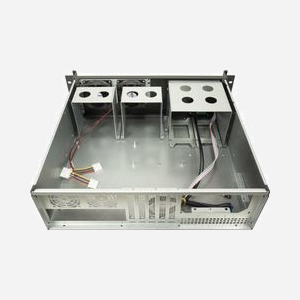 Inter-Tech 3U-K-340L Châssis Serveur Rackable 3U Noir, Baies 8x 3.5", 1x 5.25", 2x 2.5", ATX/microATX/Mini-ITX, 2x USB 3.2 Gen 1, Ventilation Arrière 2x 60mm, 482x433x133mm - Miniature 3