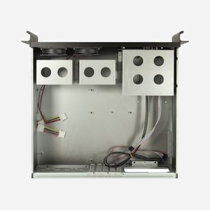 Inter-Tech 3U-K-340L Châssis Serveur Rackable 3U Noir, Baies 8x 3.5", 1x 5.25", 2x 2.5", ATX/microATX/Mini-ITX, 2x USB 3.2 Gen 1, Ventilation Arrière 2x 60mm, 482x433x133mm - Miniature 4