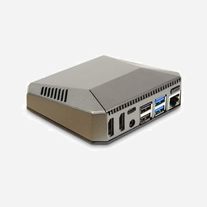 Inter-Tech 88887361 Emplacement Aluminium Gris pour Raspberry Pi 105x95x33mm - Accessoire carte de développement - Miniature 1