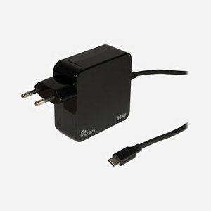 Inter-Tech PD-2065 Chargeur Secteur Universel 65W Noir - 1 port USB Type-C, Tension de sortie 5-20V, Alimentation Intérieure, USB Power Delivery jusqu'à 65W