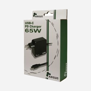 Inter-Tech PD-2065 Chargeur Secteur Universel 65W Noir - 1 port USB Type-C, Tension de sortie 5-20V, Alimentation Intérieure, USB Power Delivery jusqu'à 65W - Miniature 2