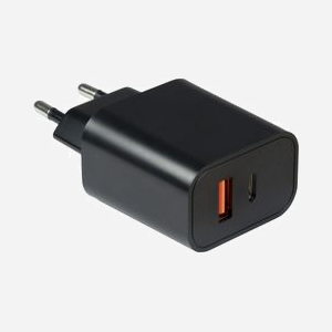 Inter-Tech PD-2120 Chargeur Secteur 20W Noir - USB-C & USB-A, Quick Charge 3.0, 100-240V, Protections Surtension/Court-Circuit, Smartphone - Miniature 2