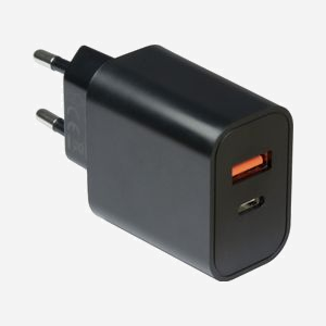 Inter-Tech PD-2120 Chargeur Secteur 20W Noir - USB-C & USB-A, Quick Charge 3.0, 100-240V, Protections Surtension/Court-Circuit, Smartphone - Miniature 3