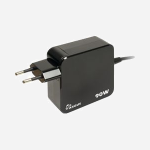 Inter-Tech PD-2090 Chargeur Secteur Intérieur Smartphone USB Type-C Quick Charge 3.0 90W 100-240V avec Protection Court-Circuit Câble 1.4m Noir