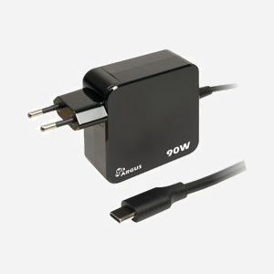 Inter-Tech PD-2090 Chargeur Secteur Intérieur Smartphone USB Type-C Quick Charge 3.0 90W 100-240V avec Protection Court-Circuit Câble 1.4m Noir - Miniature 2